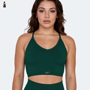 Set Active Sculptflex Ribbed V Bra in Mojito - Size L